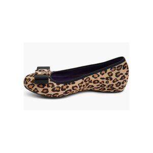 VANELi Polly Bow Flats Leopard Print Womens 7.5 Ballet Shoes NIB